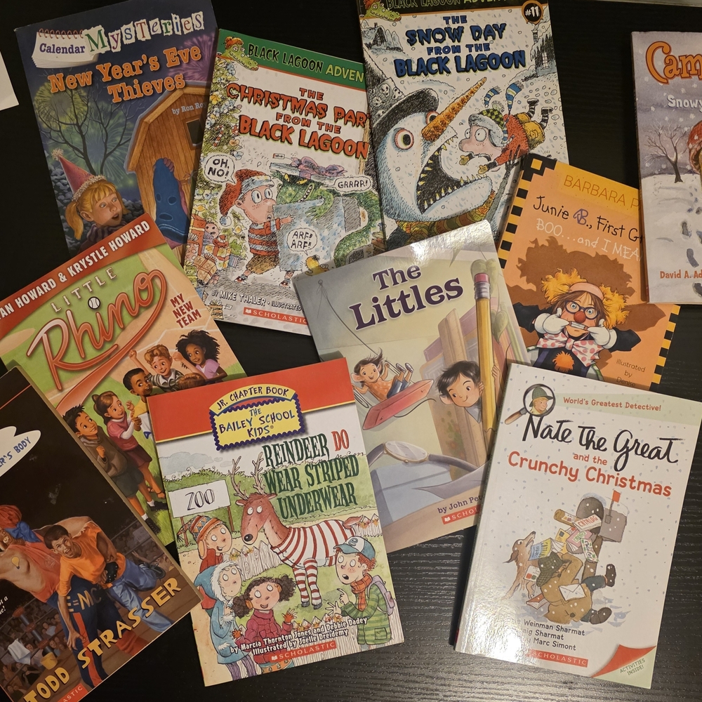 Scholastic Children's Chapter Book Collection Colorful Illustrated Covers